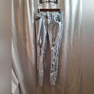 Levi strauss&co. Distressed jeans hi rise skinny jeans waist 25